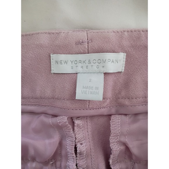 New‎ York Company Stretch Pink Cropped Career Pants Womens Size 2 - Picture 5 of 11